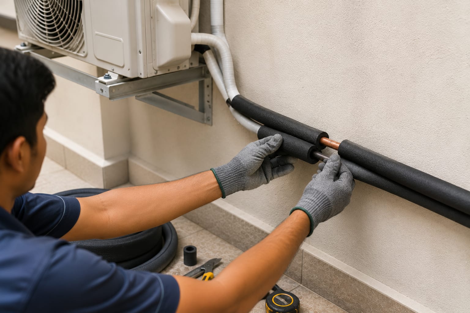 AC pipe insulation replacement in Hyderabad