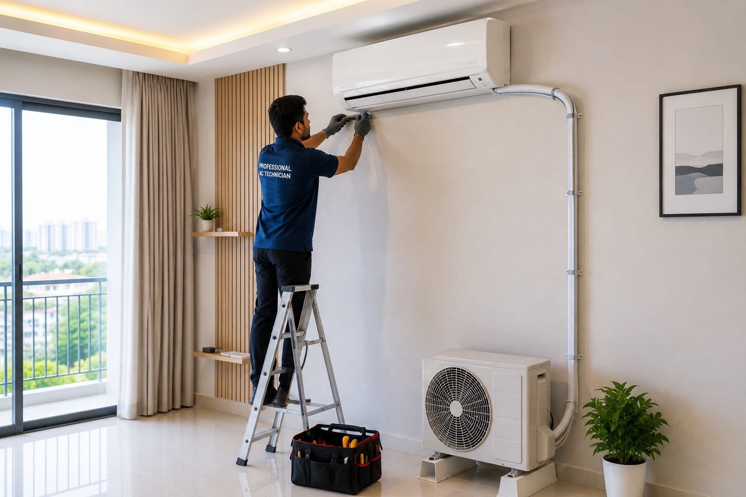 Split AC and Inverter AC line fitting in Hyderabad