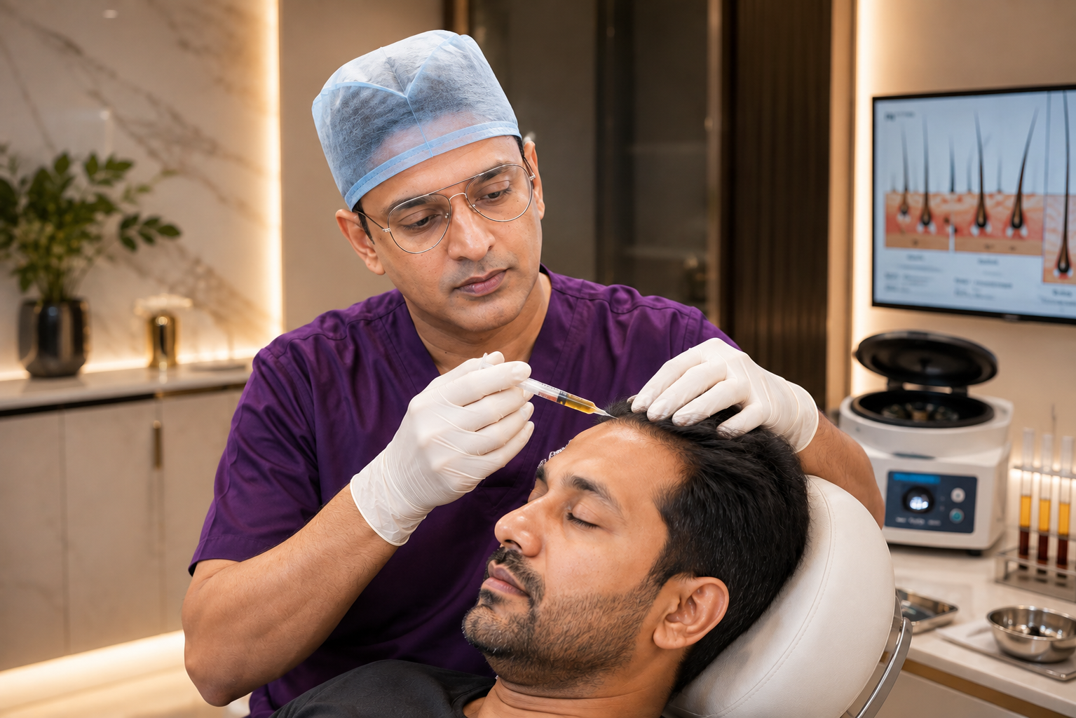PRP hair treatment at Revive61 Faridabad