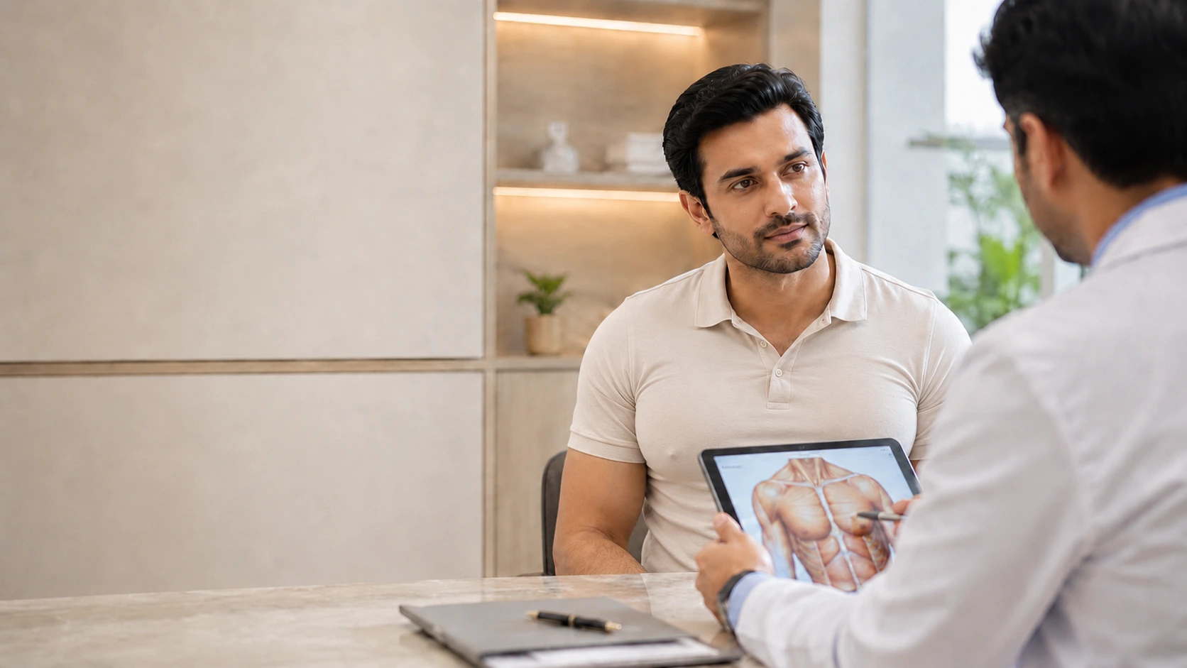 Gynaecomastia surgery consultation at Revive61 Faridabad