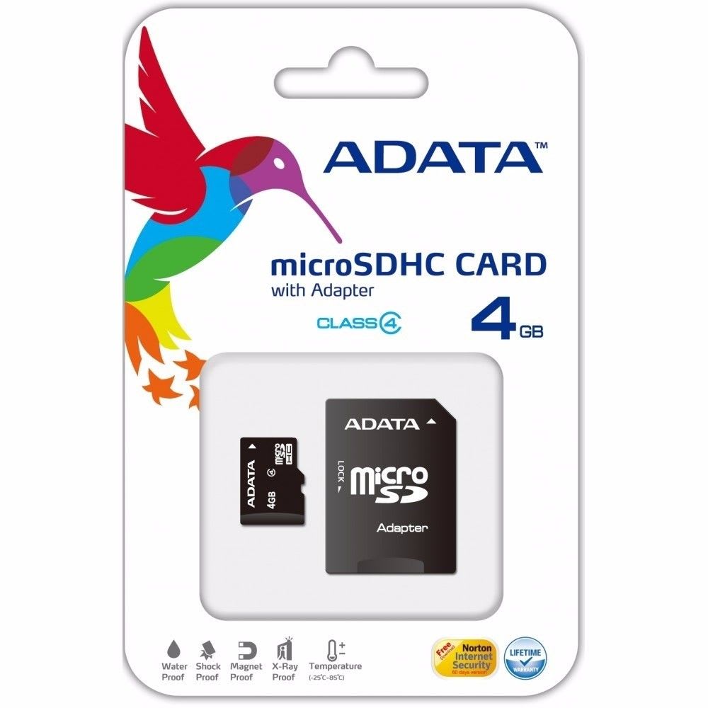Memoria Micro SD Adata 4Gb Class 4 Ausdh4Cl4-Ra1