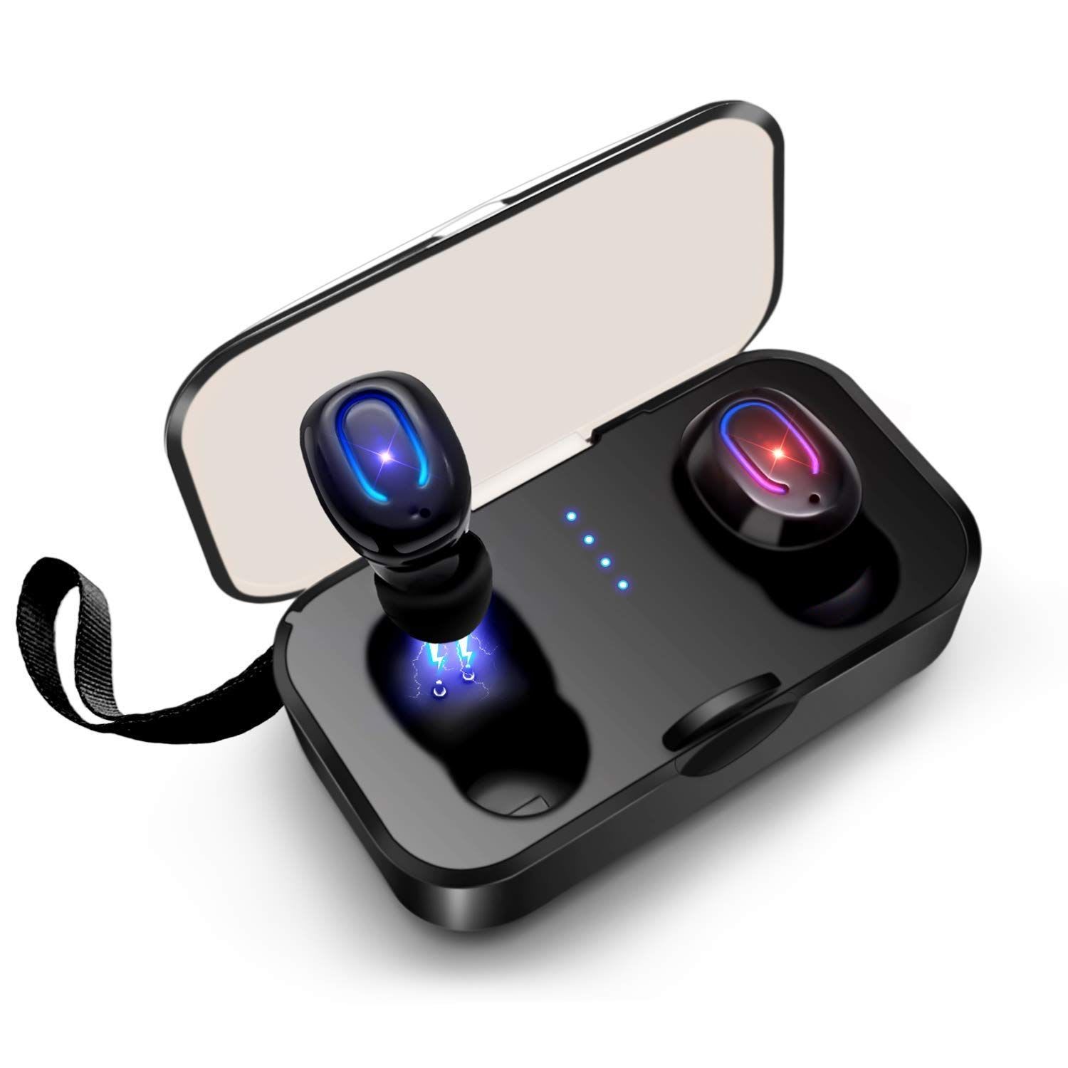 Mini Auriculares Bluetooth Deportivos In-ear V5.0 Manos Libres HD Estéreo IPX5 Impermeable,