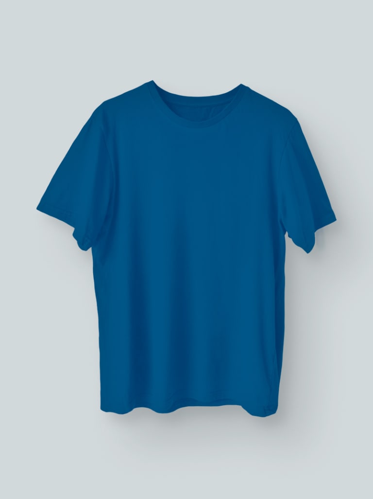 Playera Hombre Basic Vintage Royal Jaspe - CH