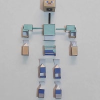 Pixel Papercraft - Trailer steve and alex