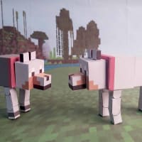 How to make a Minecraft Papercraft Bendable Wolf (sits down) 