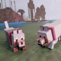 How to make a Minecraft Papercraft Bendable Wolf (sits down) 