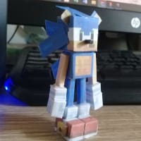 Pixel Papercraft - Fleetway Super Sonic(Sonic The Comic Series)