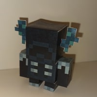 DIY Minecraft Warden From Scratch, Minecraft Papercraft Warden