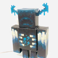 Unschooling with Fin - Minecraft Warden Papercraft 