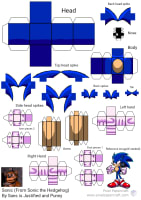 Pixel Papercraft - Fleetway Super Sonic(Sonic The Comic Series)