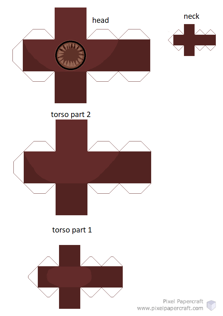 Pixel Papercraft - The figure (Doors Game)