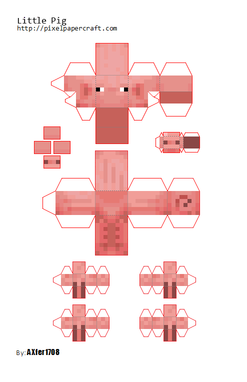 Pixel Papercraft - Technoblade