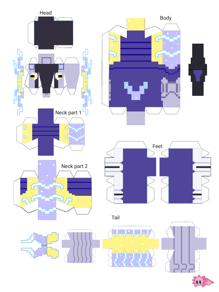 Pixel Papercraft - Designs with the tag miraidon