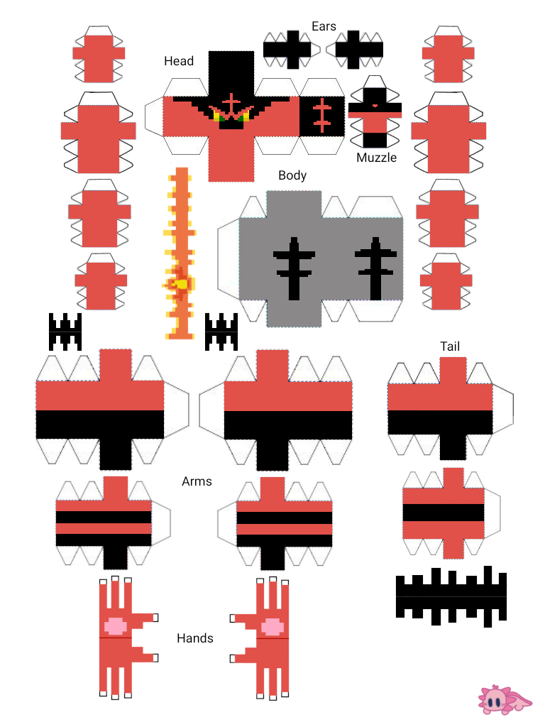 Pixel Papercraft - Search for fnaf