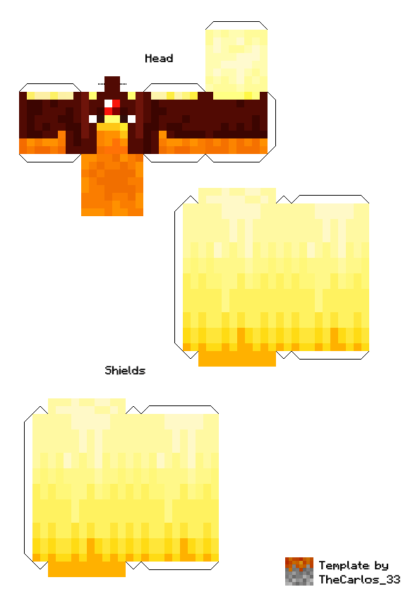 Minecraft Papercraft Template