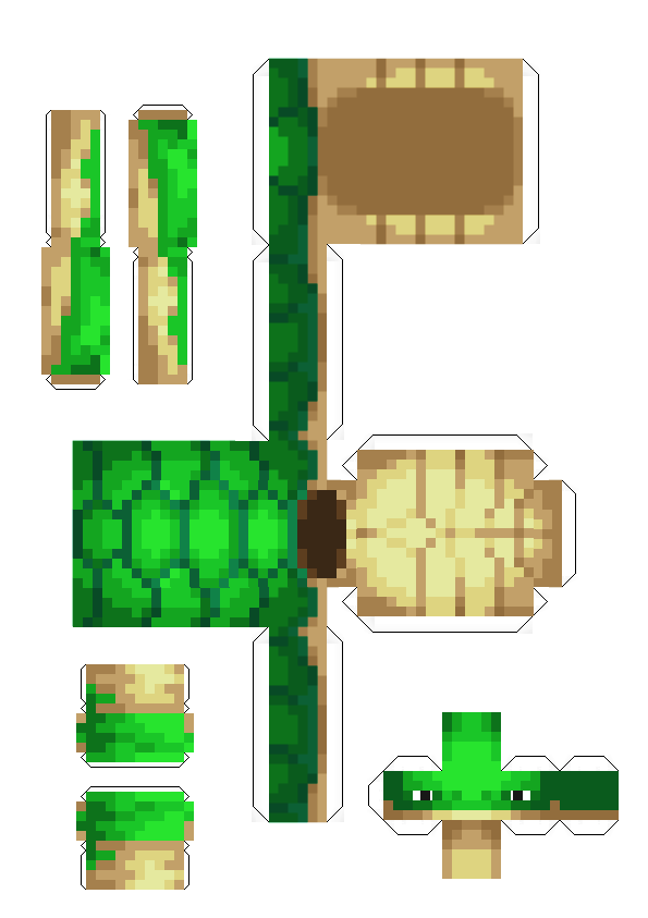 Turtle Minecraft Papercraft by coolskeleton953 on DeviantArt