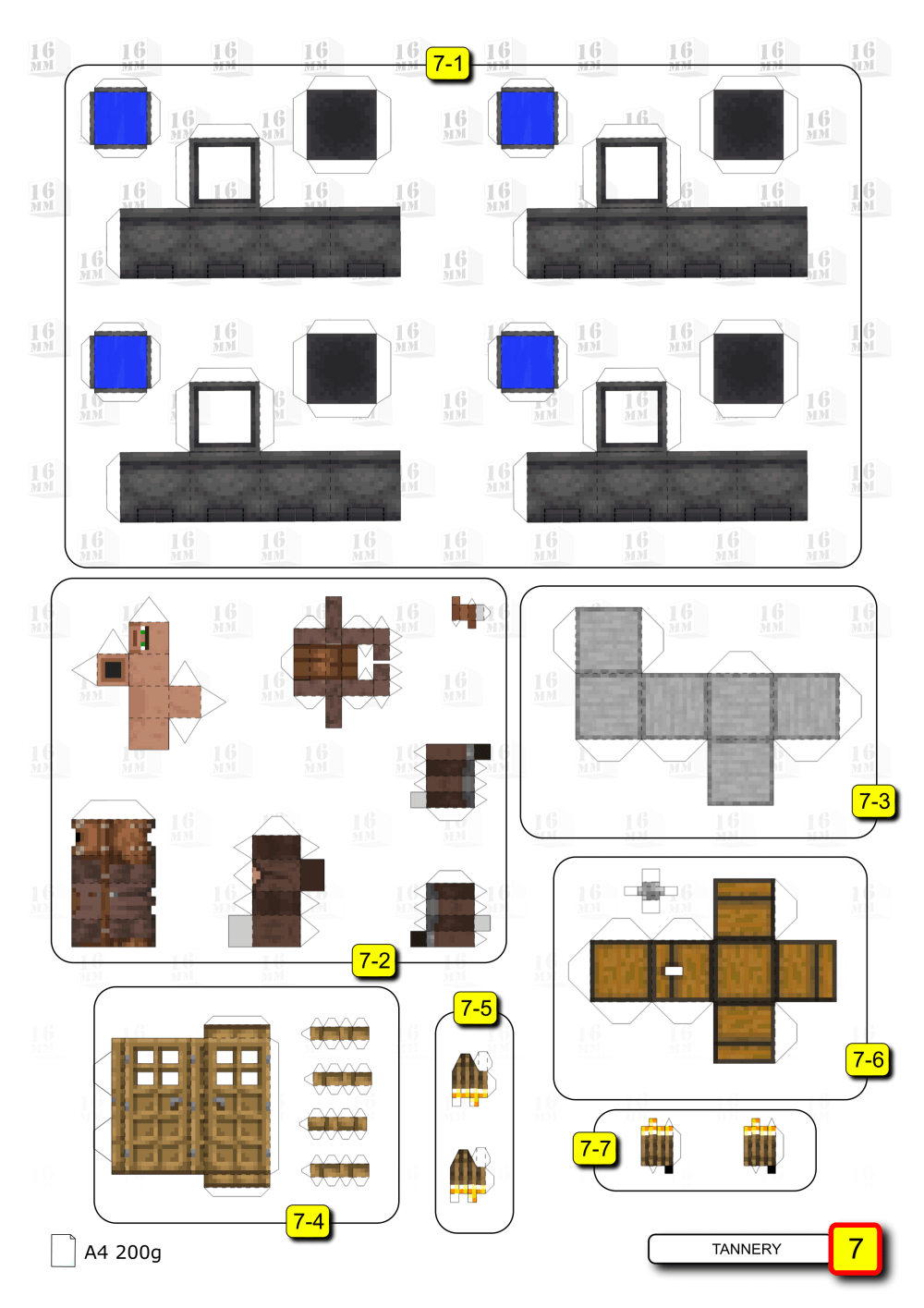 Pixel Papercraft - Desert Temple - Part 3 (Last Part)