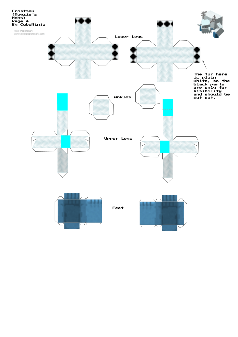 Pixel Papercraft - Toy Bendable Mobs 2: The Bending