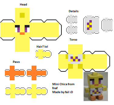 Pixel Papercraft - Search for fnaf