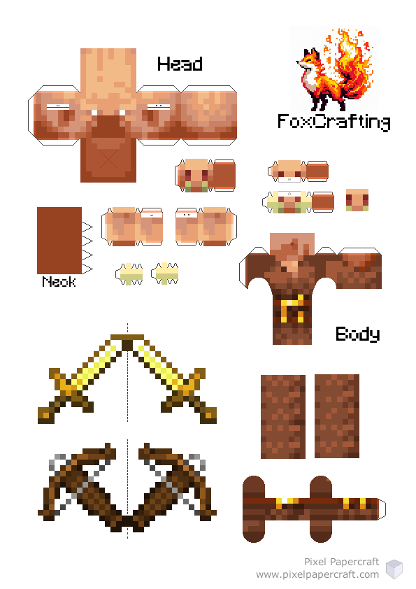 Pixel Papercraft - Toy Bendable Mobs 2: The Bending