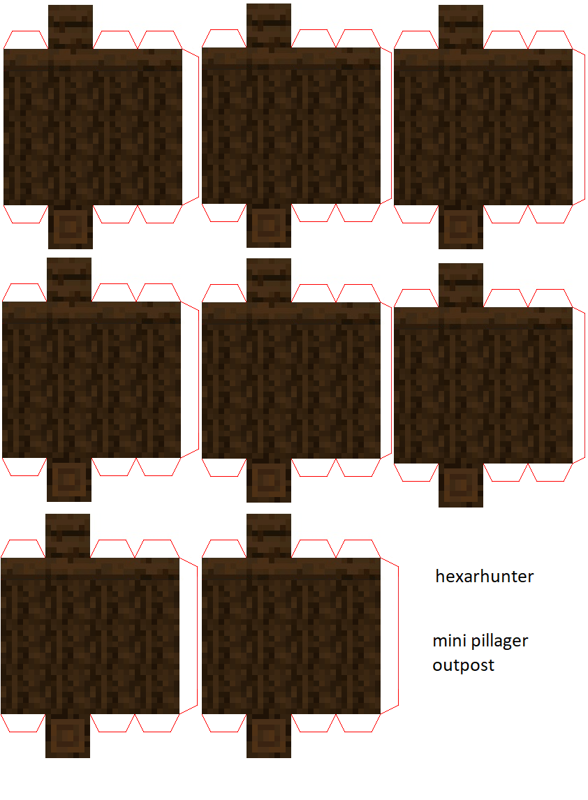 The Minecraft Pillager Papercraft Model. : r/papercraft