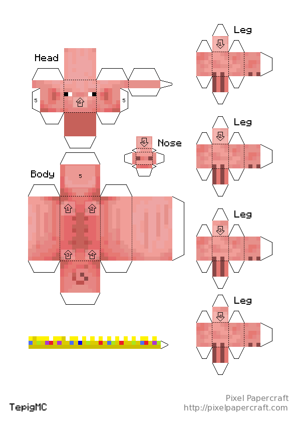 Pixel Papercraft - Technoblade (Tribute to Technoblade)