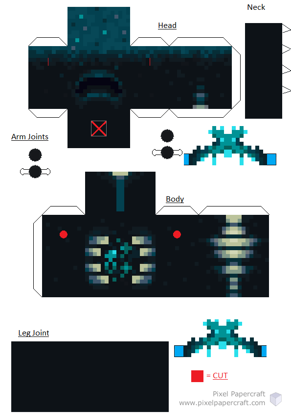 Pixel Papercraft - Designs with the tag warden