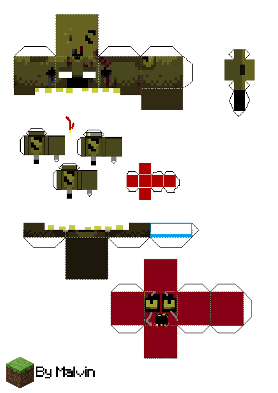 Pixel Papercraft - Search for fnaf