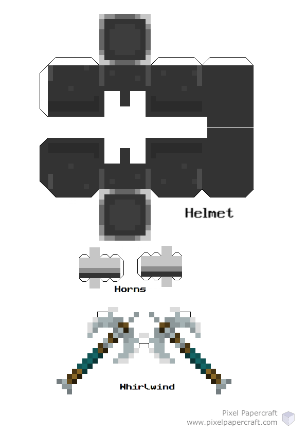 Minecraft Papercraft Template