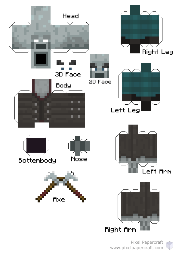 Pixel Papercraft - Minecraft Papercraft and more