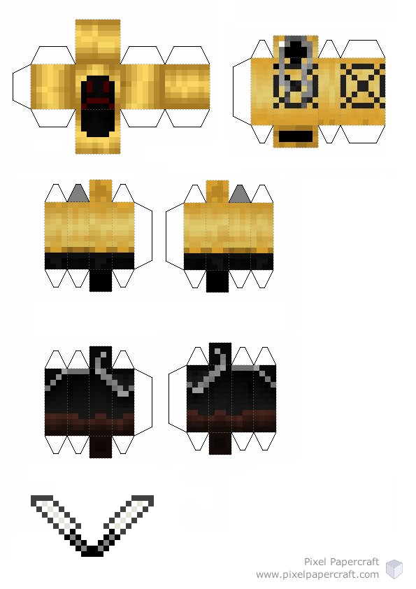 Pixel Papercraft - Hoodie (Creepypasta)