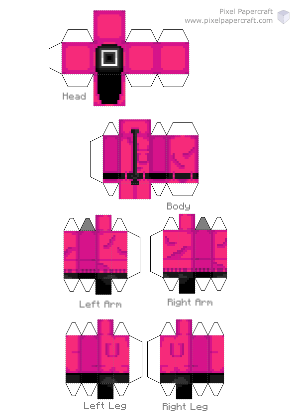 Pixel Papercraft - The figure (Doors Game)