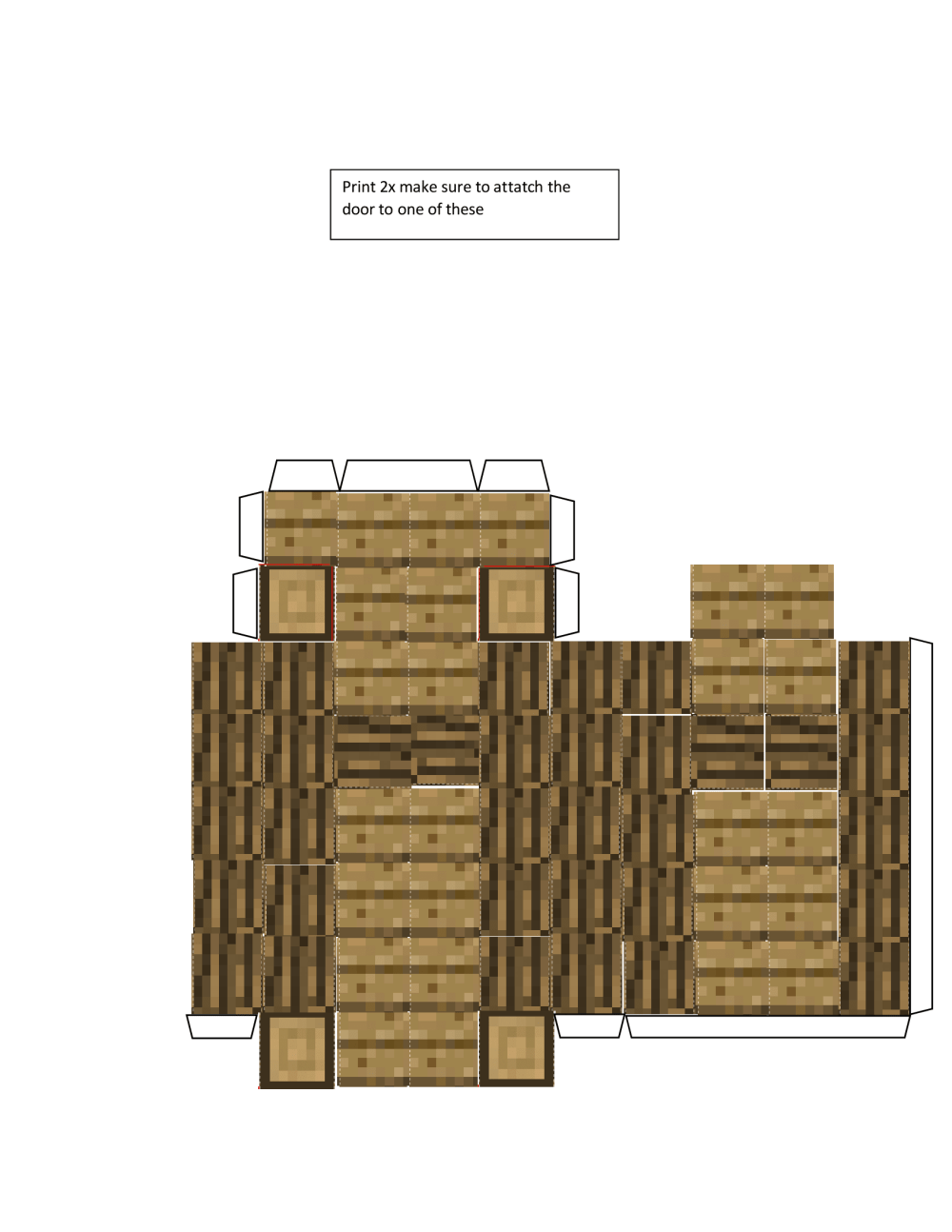 Pixel Papercraft - Mini Blacksmith House (Project Mini Village)
