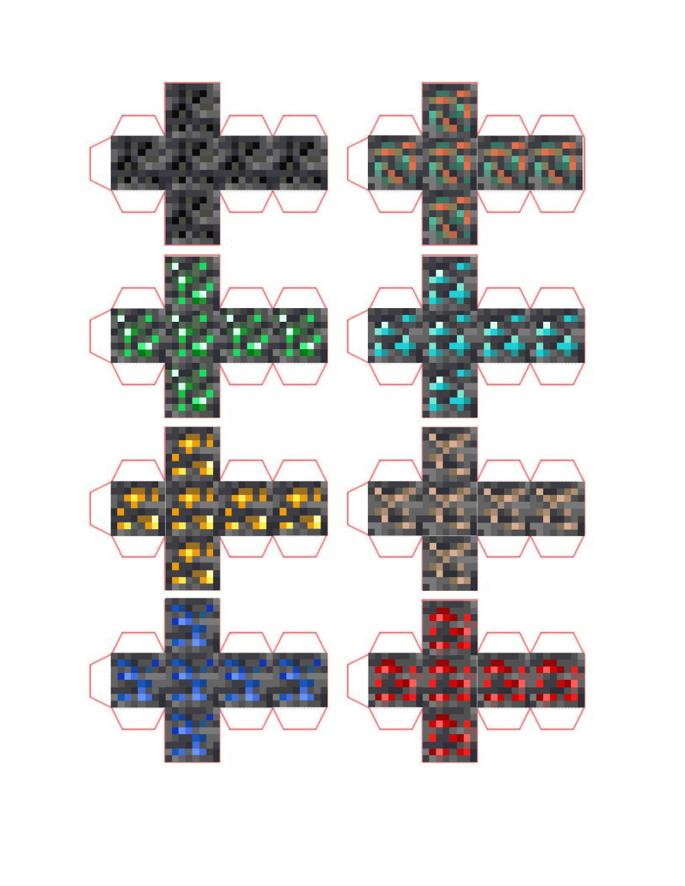 Mine Blocks - Play Mine Blocks On Paper Minecraft