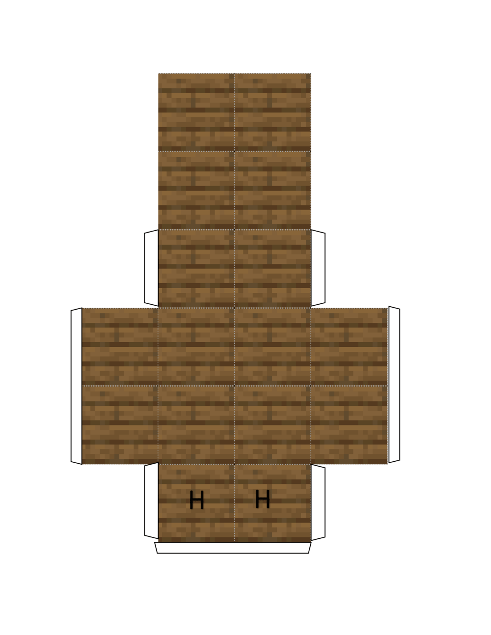 Pixel Papercraft - Witch hut (Full Size)