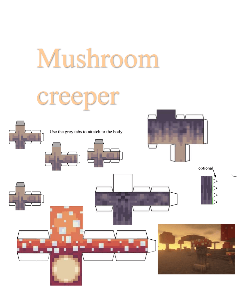 Pixel Papercraft - all creeper - mod creeper overhaul (part1)