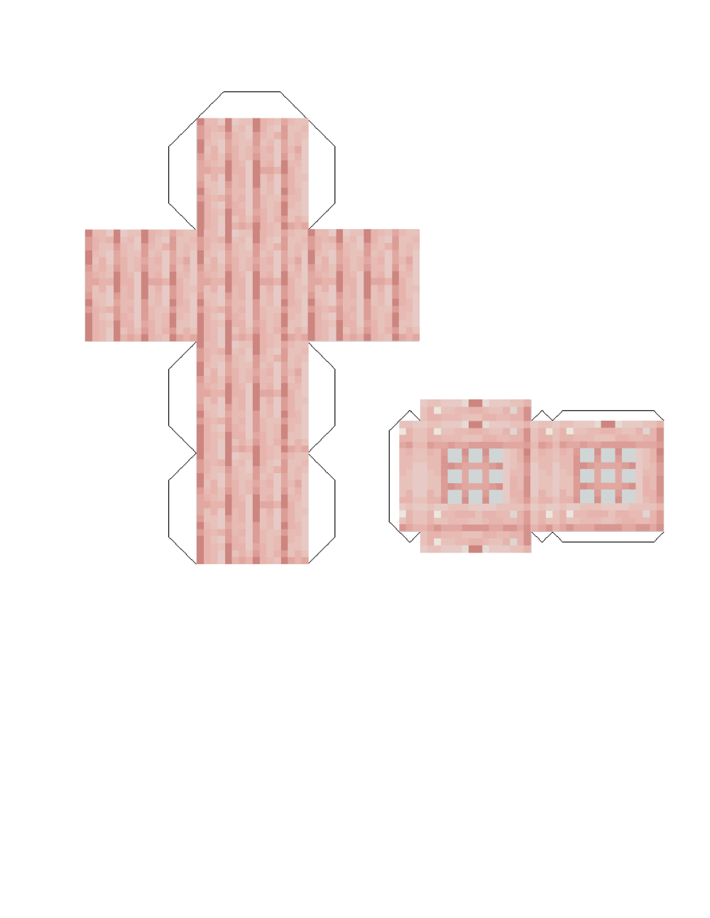 Pixel Papercraft - Cherry blossom block pack (minecraft 1.20)