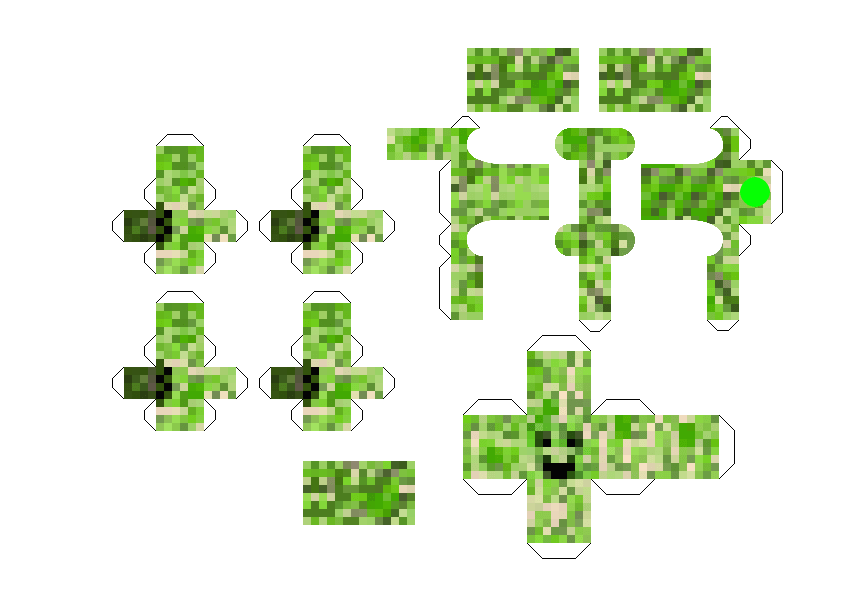 Bendable Creeper (15w14a) Pixel Papercraft Bendable Creeper (15w14a) Pixel Papercraft