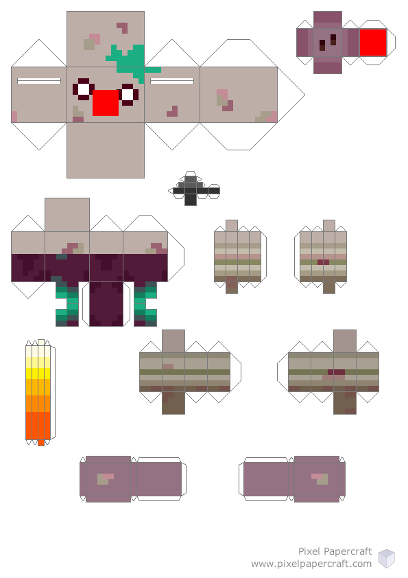 Pixel Papercraft - Sniffer (Official textures)