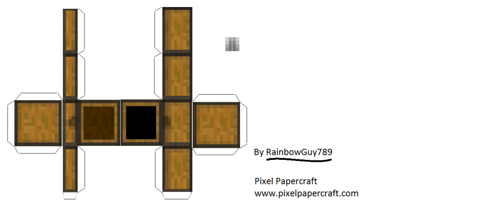 Minecraft Chest Papercraft 