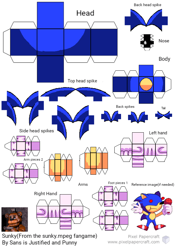 Pixel Papercraft - Sunky (Sunky the game/Sunky.Mpeg)