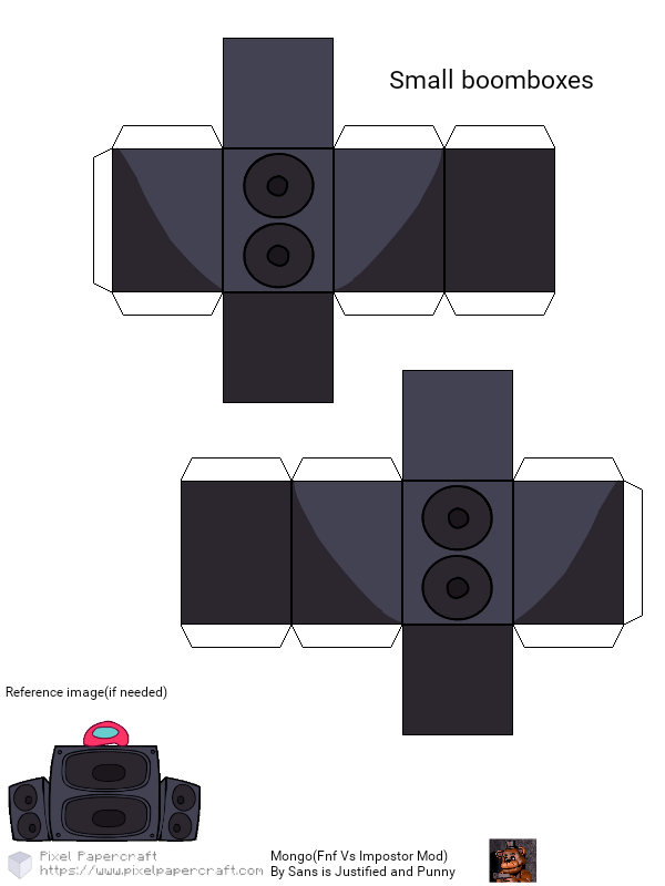 Pixel Papercraft - Mongo(Fnf Vs Impostor Mod)