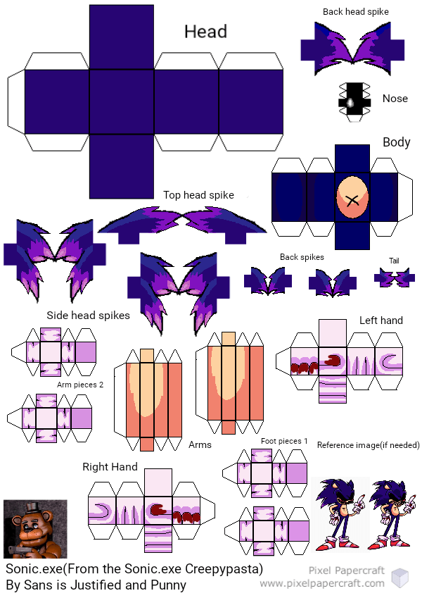 Pixel Papercraft - Lord X (Sonic.exe PC Port)