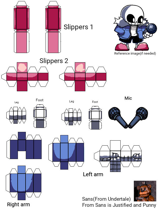 Undertale Sans Papercraft By Ljthesonicboy Deviantart - vrogue.co