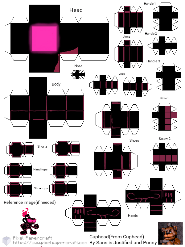 Pixel Papercraft - Sunky(Fnf D Sides Version)