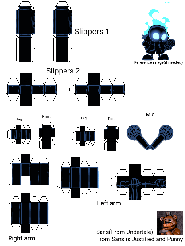 Pixel Papercraft - Bare bones warden