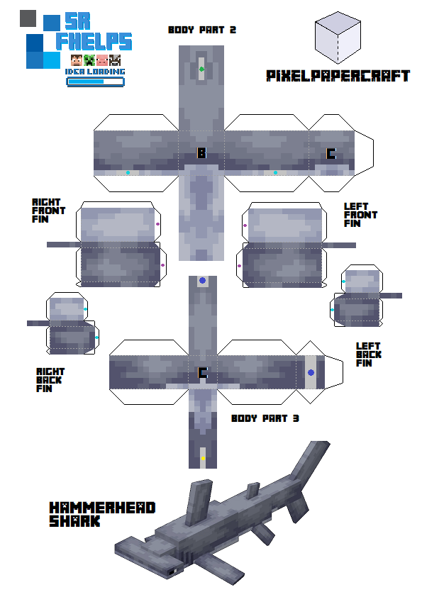 Pixel Papercraft - Advanced Chiseled BookShelf (22w42a)