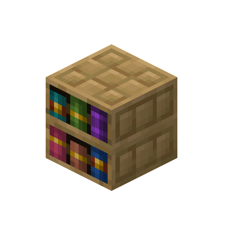 Pixel Papercraft - Advanced Chiseled BookShelf (22w42a)