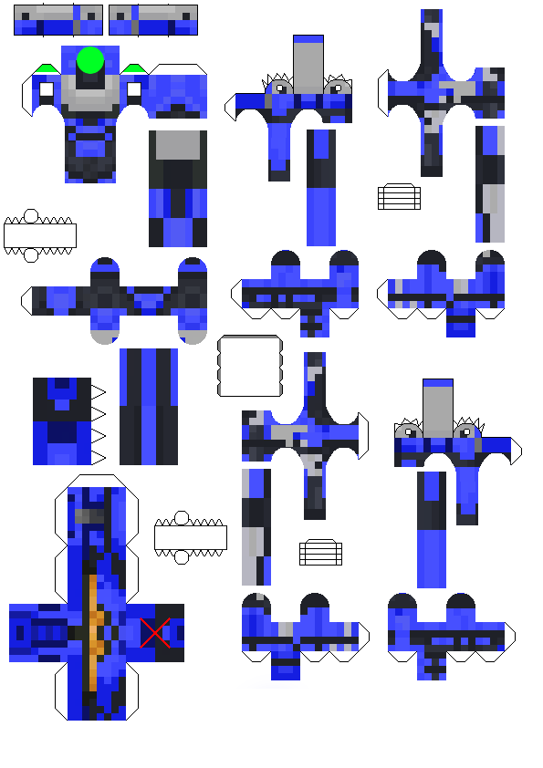 Pixel Papercraft - Toy Bendable Mobs 2: The Bending