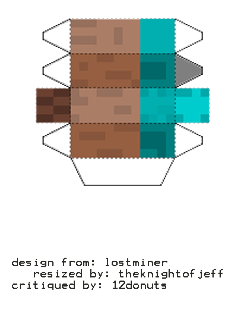 Steve 10 Inch Version Pixel Papercraft steve-10-inch-version-pixel-papercraft